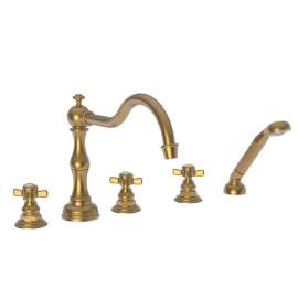 Newport Brass Chesterfield(R): Roman Tub Faucet with Hand Shower