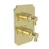 Newport Brass Metropole(R): 1/2" Square Thermostatic Trim Plate with Handle