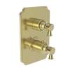 Newport Brass Metropole(R): 1/2" Square Thermostatic Trim Plate with Handle