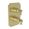 Newport Brass Metropole(R): 1/2" Square Thermostatic Trim Plate with Handle