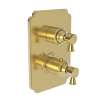 Newport Brass Metropole(R): 1/2" Square Thermostatic Trim Plate with Handle