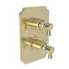 Newport Brass Metropole(R): 1/2" Square Thermostatic Trim Plate with Handle