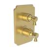 Newport Brass Metropole(R): 1/2" Square Thermostatic Trim Plate with Handle