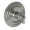 Newport Brass Metropole(R): 3/4" Round Thermostatic Trim Plate with Handle