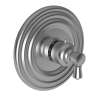 Newport Brass Metropole(R): 3/4" Round Thermostatic Trim Plate with Handle