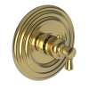 Newport Brass Metropole(R): 3/4" Round Thermostatic Trim Plate with Handle