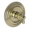 Newport Brass Metropole(R): 3/4" Round Thermostatic Trim Plate with Handle