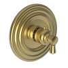 Newport Brass Metropole(R): 3/4" Round Thermostatic Trim Plate with Handle