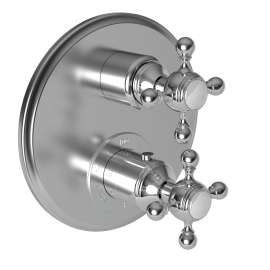 Newport Brass Victoria: 1/2" Round Thermostatic Trim Plate with Handle