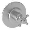 Newport Brass Victoria: 3/4" Round Thermostatic Trim Plate with Handle