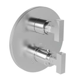 Newport Brass Pavani: 1/2" Round Thermostatic Trim Plate with Handle