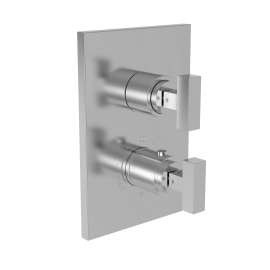 Newport Brass Secant(R): 1/2" Square Thermostatic Trim Plate with Handle