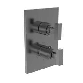 Newport Brass Secant(R): 1/2" Square Thermostatic Trim Plate with Handle