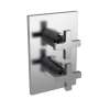 Newport Brass Secant(R): 1/2" Square Thermostatic Trim Plate with Handle
