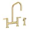 Newport Brass Pardees(R): Kitchen Bridge Faucet with Side Spray