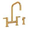 Newport Brass Pardees(R): Kitchen Bridge Faucet with Side Spray
