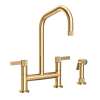 Newport Brass Pardees(R): Kitchen Bridge Faucet with Side Spray