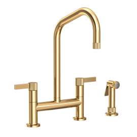 Newport Brass Pardees(R): Kitchen Bridge Faucet with Side Spray