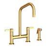 Newport Brass Pardees(R): Kitchen Bridge Faucet with Side Spray