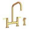 Newport Brass Pardees(R): Kitchen Bridge Faucet with Side Spray