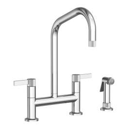 Newport Brass Pardees(R): Kitchen Bridge Faucet with Side Spray
