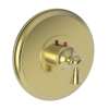 Newport Brass Aylesbury: 3/4" Round Thermostatic Trim Plate with Handle