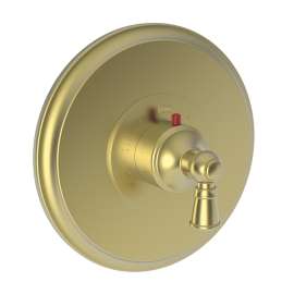 Newport Brass Aylesbury: 3/4" Round Thermostatic Trim Plate with Handle