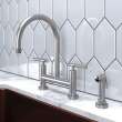 Newport Brass Muncy: Kitchen Bridge Faucet with Side Spray