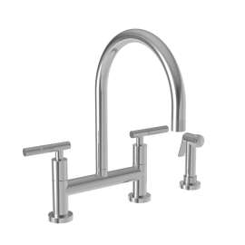 Newport Brass Muncy: Kitchen Bridge Faucet with Side Spray