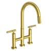 Newport Brass Muncy: Kitchen Bridge Pull-Down Faucet