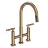 Newport Brass Muncy: Kitchen Bridge Pull-Down Faucet