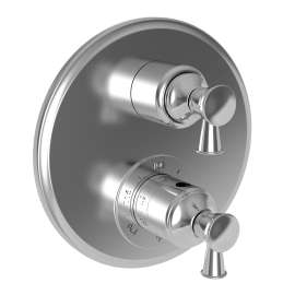 Newport Brass Vander: 1/2" Round Thermostatic Trim Plate with Handle