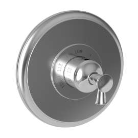 Newport Brass Vander: 3/4" Round Thermostatic Trim Plate with Handle