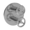 Newport Brass East Linear(R): 1/2" Round Thermostatic Trim Plate with Handle