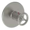 Newport Brass East Linear(R): 3/4" Round Thermostatic Trim Plate with Handle