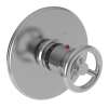 Newport Brass East Linear(R): 3/4" Round Thermostatic Trim Plate with Handle