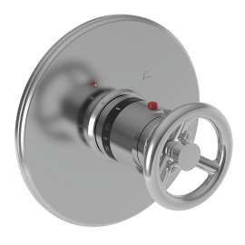 Newport Brass East Linear(R): 3/4" Round Thermostatic Trim Plate with Handle