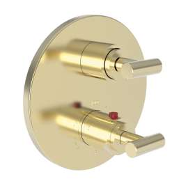 Newport Brass Pavani: 1/2" Round Thermostatic Trim Plate with Handle