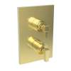 Newport Brass Malvina(R): 1/2" Square Thermostatic Trim Plate with Handle