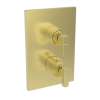 Newport Brass Malvina(R): 1/2" Square Thermostatic Trim Plate with Handle