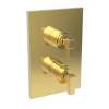 Newport Brass Malvina(R): 1/2" Square Thermostatic Trim Plate with Handle