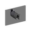 Newport Brass Malvina(R): 3/4" Square Thermostatic Trim Plate with Handle
