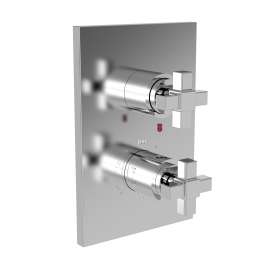 Newport Brass Malvina(R): 1/2" Square Thermostatic Trim Plate with Handle