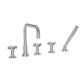Newport Brass Griffey: Roman Tub Faucet with Hand Shower