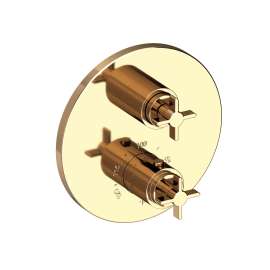 Newport Brass Tolmin(R): 1/2" Round Thermostatic Trim Plate with Handle