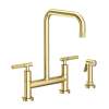 Newport Brass Muncy: Kitchen Bridge Faucet with Side Spray