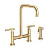 Newport Brass Muncy: Kitchen Bridge Faucet with Side Spray