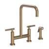 Newport Brass Muncy: Kitchen Bridge Faucet with Side Spray