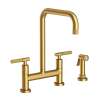 Newport Brass Muncy: Kitchen Bridge Faucet with Side Spray