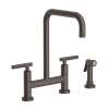 Newport Brass Muncy: Kitchen Bridge Faucet with Side Spray